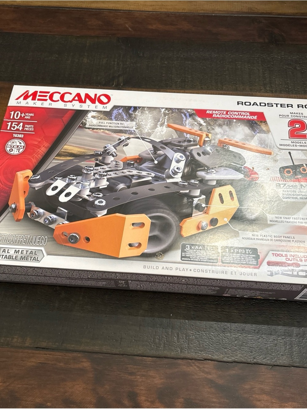 Meccano Maker System Roadster 16303 Remote Control RC 2 Model Kit Spin Master